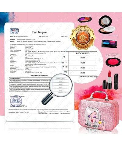 Kids Makeup Kit for Girl Real Washable Makeup Set Girl Toys Little Girl Makeup for Kids Children Toddler Princess Play Make U...