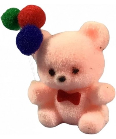 Dollhouse Pink Flock Teddy Bear with Balloons 1:12 Toy Shop Nursery Accessory $16.32 Dollhouse Accessories