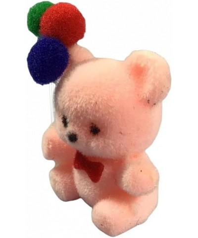 Dollhouse Pink Flock Teddy Bear with Balloons 1:12 Toy Shop Nursery Accessory $16.32 Dollhouse Accessories