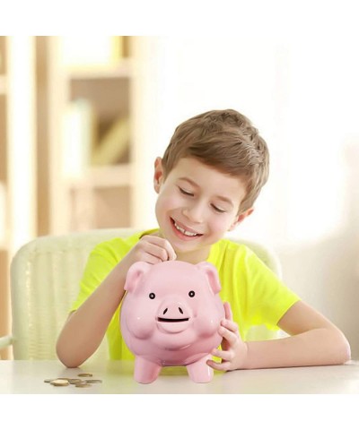 Piggy Bank for Adults Must Break to Open Ceramic Girls Boys Money Box Coin Jar Pink Mini Safe for Kids Savings Bank for Adult...