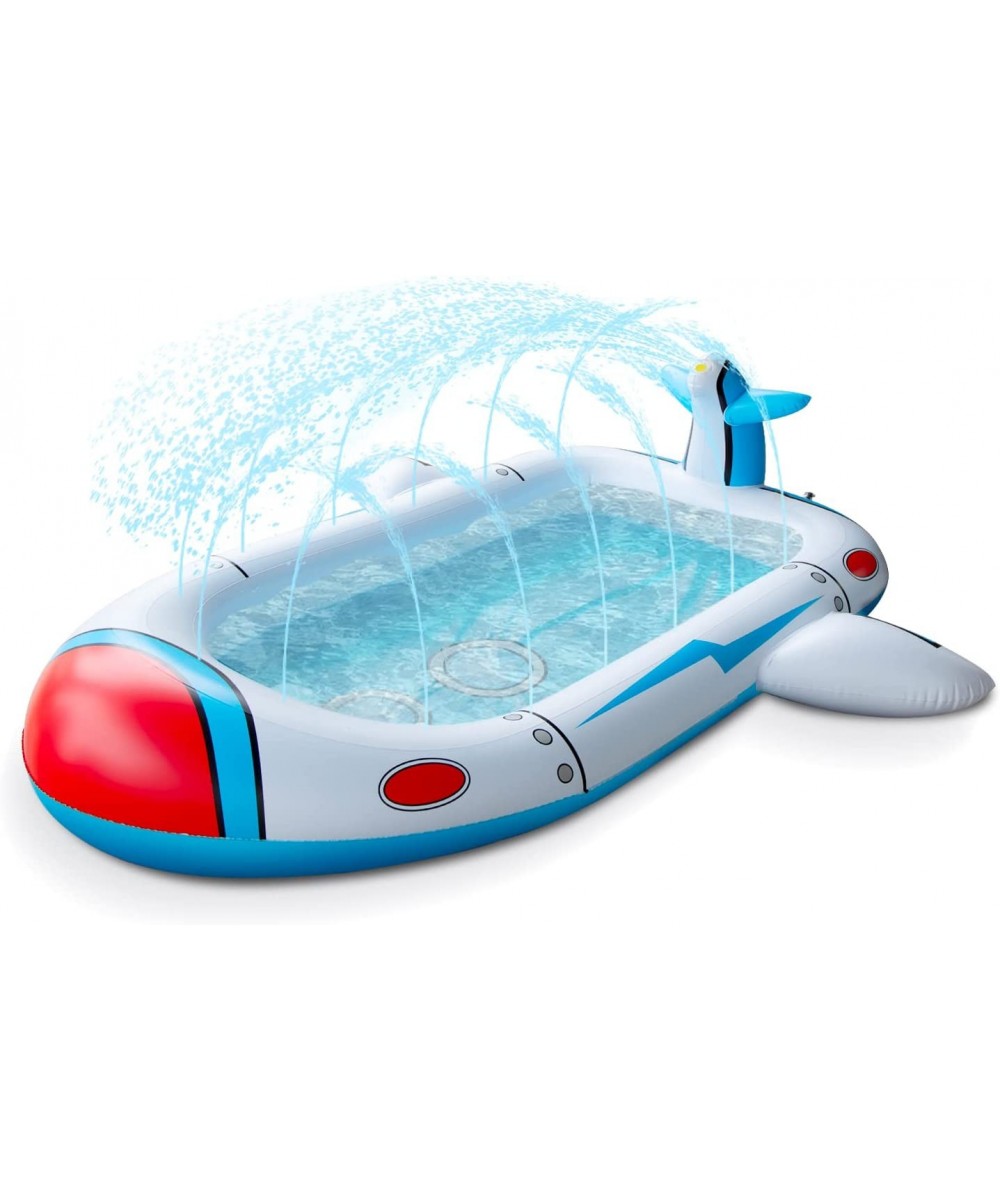 Splash Sprinkler Pool Outdoor Water Play Toys for Toddlers and Kids Baby Splash Pad Children Ball Pit Pool Birthday Gifts for...