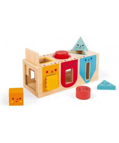 Geometric Shapes 6 pc Wooden Sorting Box - Ages 12+ Months - J05330 $37.52 Early Development & Activity Toys