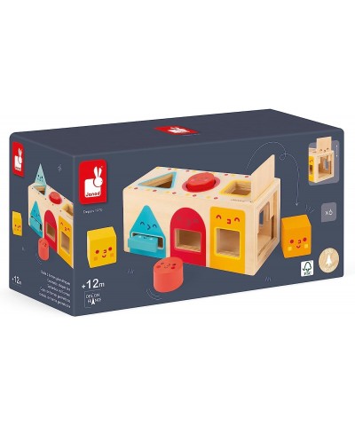 Geometric Shapes 6 pc Wooden Sorting Box - Ages 12+ Months - J05330 $37.52 Early Development & Activity Toys