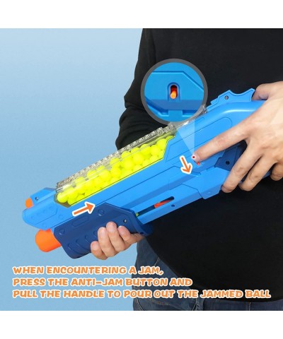 Blaster Gun with Protective Goggles and 100 Rounds for Boys and Girls Compatible with Nerf Hyper Rounds Darts Easy Reload Hol...