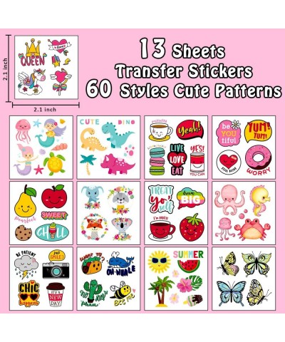 60 Styles Stickers for Kids Cute Stickers Pack with Funny Unicorn/Dinosaur/Mermaid for Water Bottle Scrapbook Laptop Teacher ...