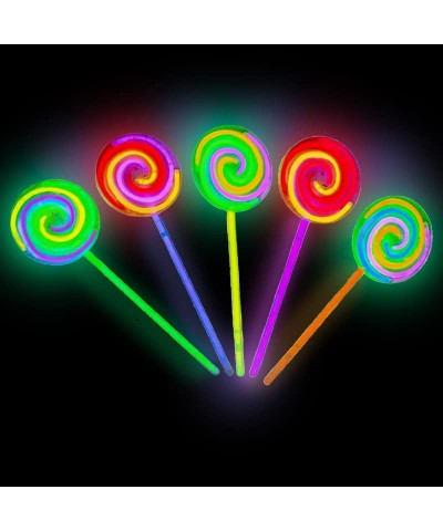 Glow Stick Spinning Lollipop Wand – Set of 5 Light Up Party Favor for Kids and Adults $20.83 Kids' Party Favor Sets