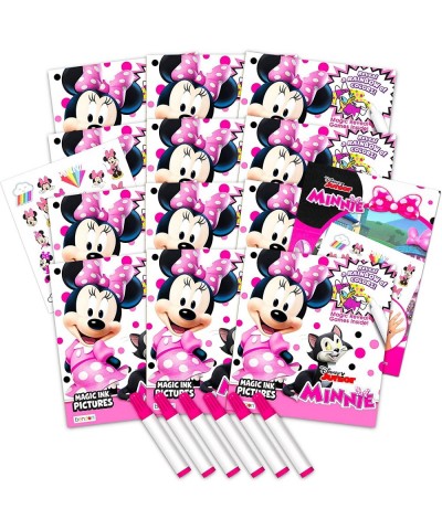 Disney Minnie Mouse Imagine Ink Coloring Book Bundle for Girls Boys - 12 Pack No Mess Coloring Books with Minnie Mouse Tattoo...