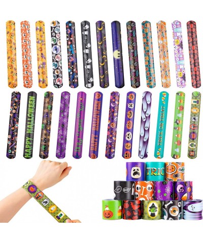 Halloween Slap Bracelets Party Favors for Kids - 100 Pcs Friendship Bracelets Halloween Party Supplies and Decorations Snap B...