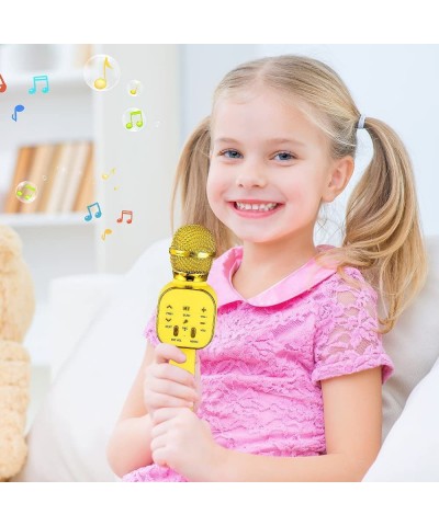 Kids Karaoke Microphone for Girls Boys Wireless Handheld Toddler Singing Microphone Portable Children Mic Speaker with Voice ...