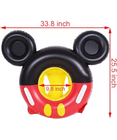 Swimming Float Black and Red Mouse Cartoon Kids Baby Swimming Ring Inflatable Pool Floating Round Pool Children Toy Float Thi...