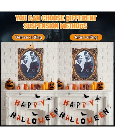 Halloween 3D Changing Face Moving Picture Frame Scary Haunted Mansion Decor Spooky Ghost Portrait Halloween Wall Decoration f...