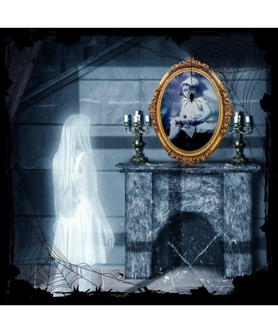 Halloween 3D Changing Face Moving Picture Frame Scary Haunted Mansion Decor Spooky Ghost Portrait Halloween Wall Decoration f...