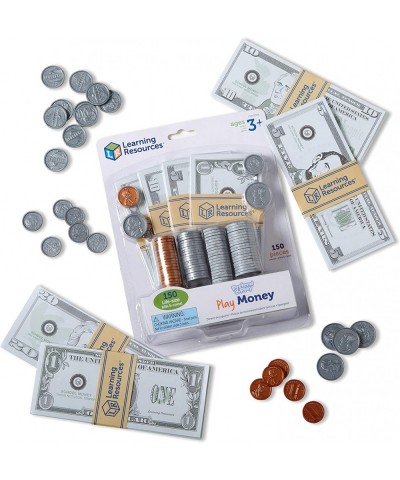 Pretend Play Money - 150 Pieces Ages 3+ Play Money for Kids Pretend Money for Kids Play Money Set Money and Banking Play Toys...