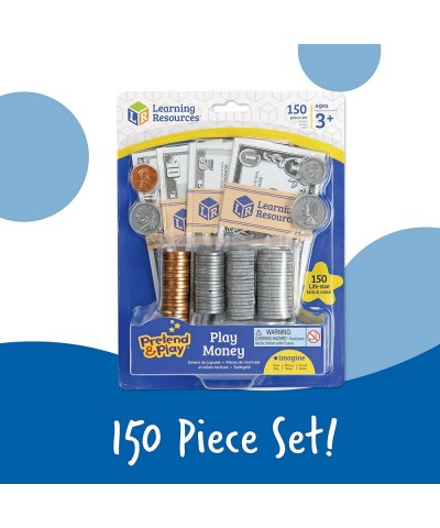 Pretend Play Money - 150 Pieces Ages 3+ Play Money for Kids Pretend Money for Kids Play Money Set Money and Banking Play Toys...