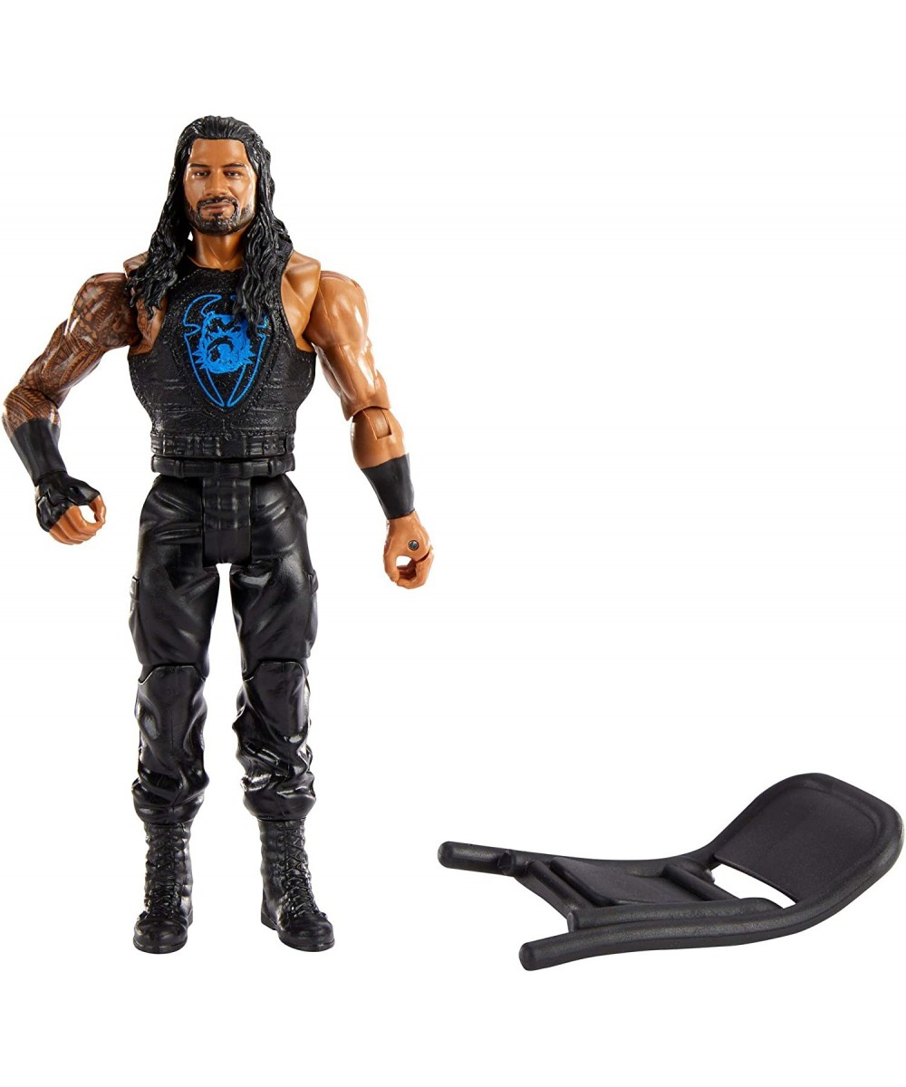 WWE Wrekkin Series 7 Roman Reigns 6 in Action Figure with Punching Action Gripping Hands and Bendable Chair Accessory Poseabl...