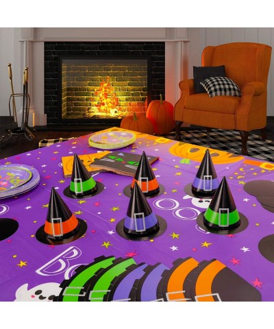 Halloween Party Supplies for 24 Halloween Party Decorations Includes Tablecloth Pumpkin Party Plates Witch Hat Table Centerpi...