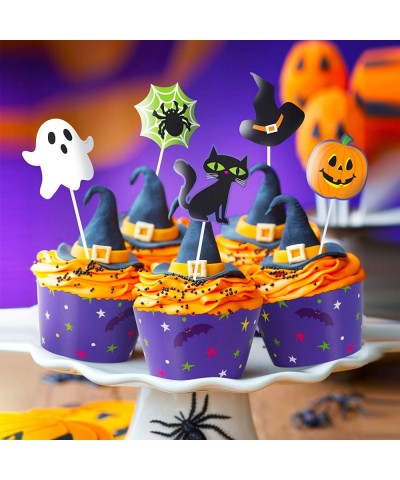 Halloween Party Supplies for 24 Halloween Party Decorations Includes Tablecloth Pumpkin Party Plates Witch Hat Table Centerpi...