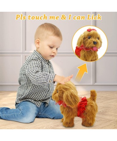 Toy Dog Walk and Bark Sing Tail Lick Repeat What You Say Toys for 2 + Year Old Girl Interactive Stuffed Puppy for Boys Girls ...