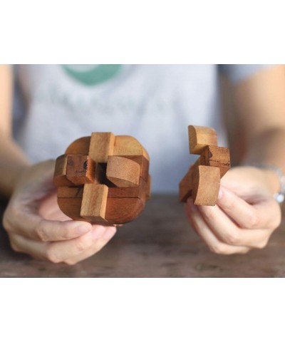 Neutron: Wooden Puzzle for Adults 3D Brain Teaser Interlocking Game Handmade Educational Problem-Solving Game for Adults. Cor...