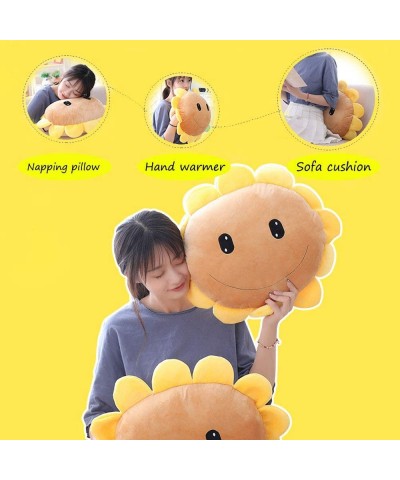 Sunflower Throw Pillow Hand Warmer Plush Stuffed Toy Doll Soft Decorative Cushion Doll for Sofa Home Bedroom Office Dormitory...