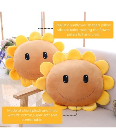 Sunflower Throw Pillow Hand Warmer Plush Stuffed Toy Doll Soft Decorative Cushion Doll for Sofa Home Bedroom Office Dormitory...