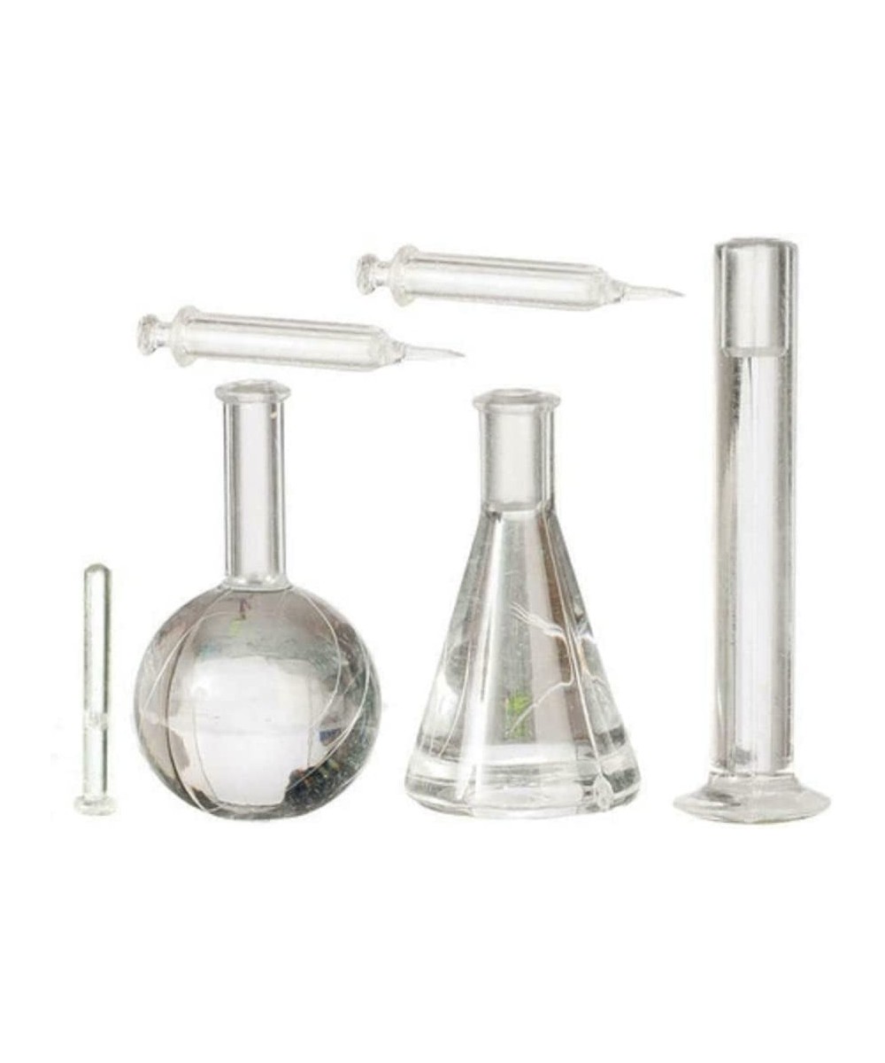 Dolls House Test Tube Beaker Injection Set Chemistry Hospital School Accessory $23.37 Dollhouse Accessories