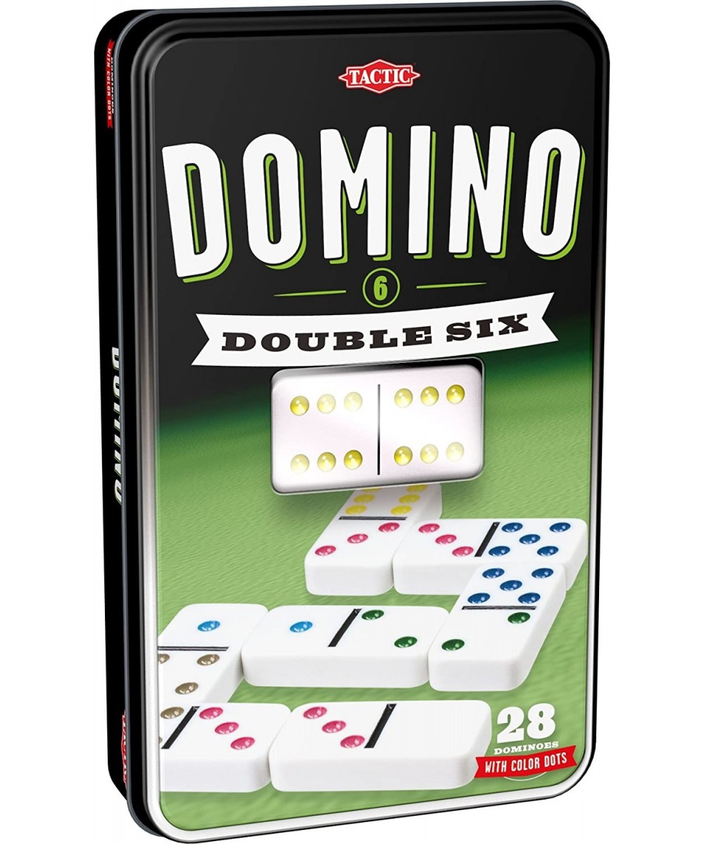 Double 6 Dominos | Easy to Learn | Popular Table Game | Classic Game for Friends & Family | 2+ Players | Coloured Dots for Ea...