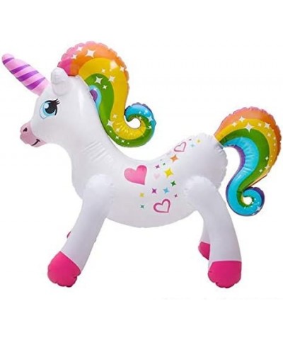 24 Inch Rainbow Inflatable Unicorn One per Order $13.85 Kids' Party Decorations