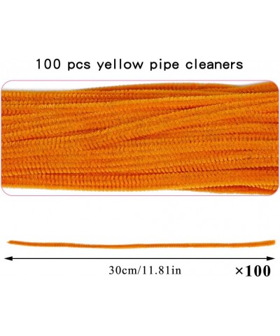 100 Pieces Pipe Cleaners Chenille Stem Solid Color Pipe Cleaners Set for Pipe Cleaners DIY Arts Crafts Decorations Chenille S...