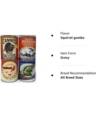 Gag Canned Meat Combo Pack V: Creamed Possum Armadillo Raccoon and Squirrel Gumbo! $55.67 Gags & Practical Joke Toys