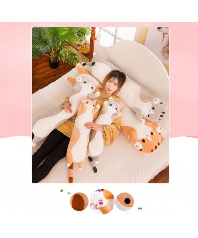 Long Cat Plush Pillow 90cm Soft Stuffed Kitten Pillow Throw Sleeping Hugging Doll Cushion Toy Decoration Gift for Boys Girls ...