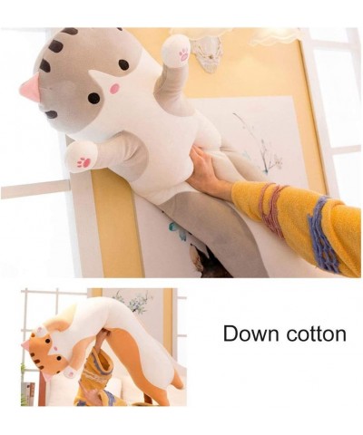 Long Cat Plush Pillow 90cm Soft Stuffed Kitten Pillow Throw Sleeping Hugging Doll Cushion Toy Decoration Gift for Boys Girls ...