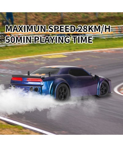 RC Drift Car 1:14 Remote Control Car 4WD Drift RC Cars Vehicle 28km/h High Speed Racing RC Drifting Car Gifts Toy for Boys Ki...