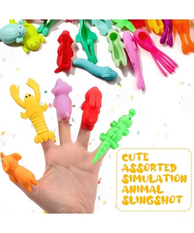 36 Pieces Finger Slingshot Animal Toys Animal Slingshots Stretchable Funny Finger Animal Slingshot Toys Great for Flying Game...