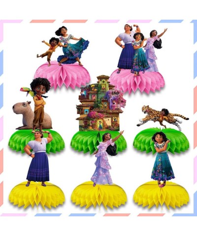 8Pcs Girls Birthday Party Supplies Favors Magic Movie Theme Table Decorations Honeycomb Centerpieces Photo Booth Props 3D Dou...