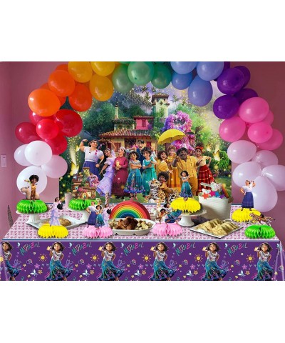 8Pcs Girls Birthday Party Supplies Favors Magic Movie Theme Table Decorations Honeycomb Centerpieces Photo Booth Props 3D Dou...