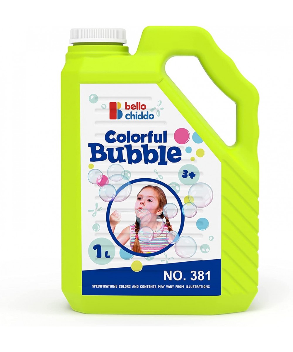 Bubble Solution Refill 1L/33.8 oz Large Size for Bubble Guns Wands Blower Bubble Machines Bubble Toy for Ages 3+（Yellow） $16....