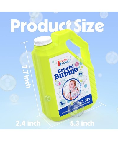 Bubble Solution Refill 1L/33.8 oz Large Size for Bubble Guns Wands Blower Bubble Machines Bubble Toy for Ages 3+（Yellow） $16....