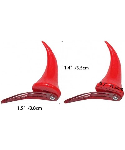 Devil Horns Hair Clip Halloween Cosplay Costume Headwear Accessories Party Dress Up (Red) $16.49 Kids' Dress-Up Accessories