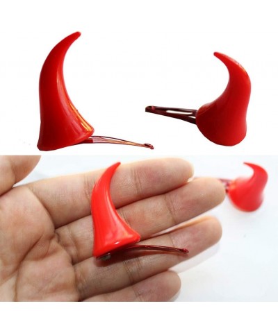 Devil Horns Hair Clip Halloween Cosplay Costume Headwear Accessories Party Dress Up (Red) $16.49 Kids' Dress-Up Accessories