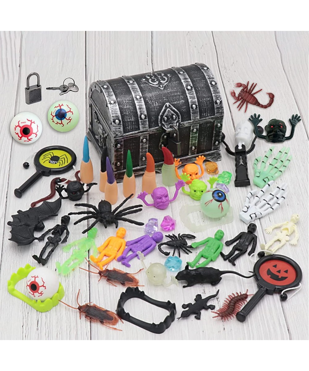 Kids Pirate Toys Set 43pcs Toys Pirate Treasure Chest Toy can be Used as Pinata Filler Toy Assortment Carnival prizes School ...