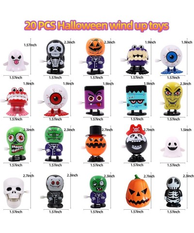 20 Pack Halloween Wind Up Toys Assortments for Kids Wind Up Toy Bulk for Halloween Party Favors Goody Bag Filler Stuffers (Ha...