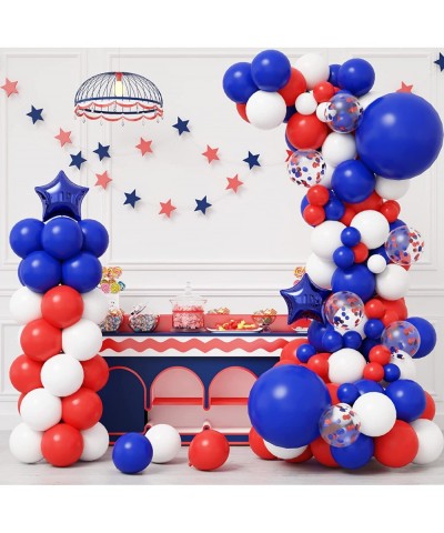 140pcs Red White and Blue Balloon Garland Kit Patriotic Balloon Arch for 4th of July Decorations Baseball Nautical Party $21....