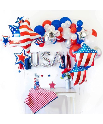 140pcs Red White and Blue Balloon Garland Kit Patriotic Balloon Arch for 4th of July Decorations Baseball Nautical Party $21....