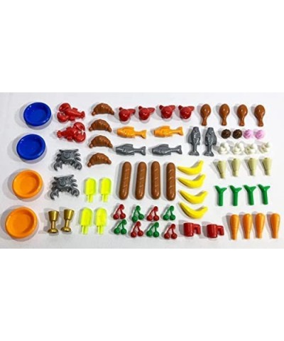 Over 90 Pcs Toy Sushi Food Building Blocks - City Kitchen Maki Roll Accessories Pack - Fits Lego Minifigures Carrots Lobsters...