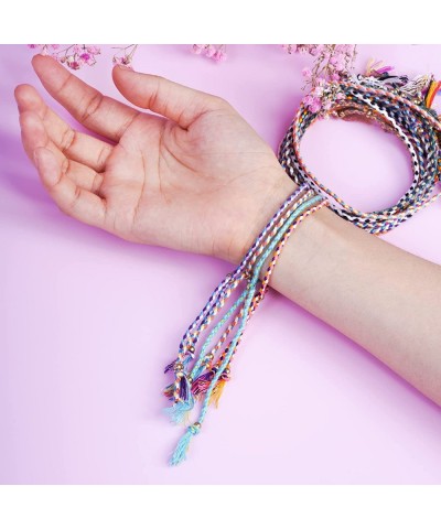 24 Pieces Woven Friendship Bracelets Handmade Braided Friendship Bracelet with a Sliding Knot Closure for Kids Party Favors $...