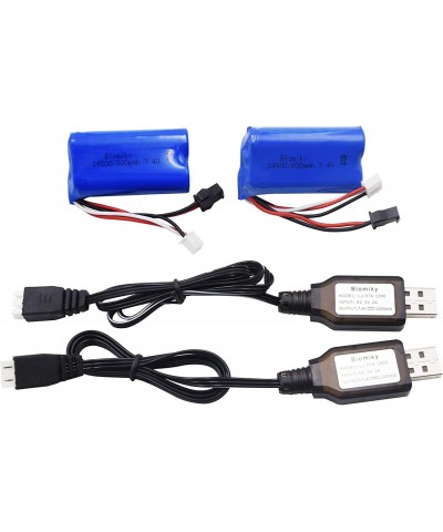 7.4V 600mAh Li-ion Rechargeable Battery Compatible with Some Gel Water Ball Blaster and WPL C24 D12 RC Truck / D12 Battery 2 ...