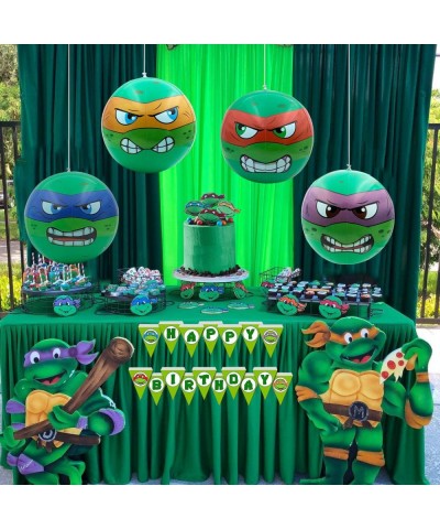 4 Turtles Inflatable Play Ball Set 14" Indoor and Outdoor Play Ball Great for Room and Party Decoration $39.14 Swimming Pool ...