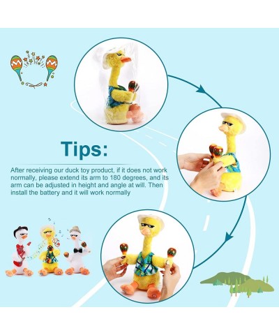 Talk Back Duck Toy Electric Dancing Light Up Rattles Baby Toys Talking Toy Repeats What You Say Wriggle Dancing Duck Singing ...