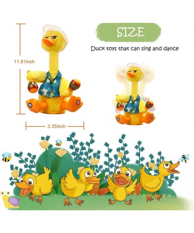 Talk Back Duck Toy Electric Dancing Light Up Rattles Baby Toys Talking Toy Repeats What You Say Wriggle Dancing Duck Singing ...